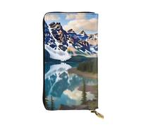 XDHFFJUCK Beautiful Mountains Portefeuille élégant en cuir pour homme avec pince à billets et porte-cartes, porte-billets, portefeuille de voyage, porte-monnaie électronique, poche de rangement pour