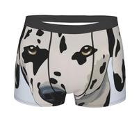 XDHFFJUCK Caleçon Dalmatien pour homme de style classique - Boxer hipster quatre saisons - Taille élastique - Doux et extensible - Confortable, Noir , L
