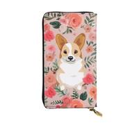 XDHFFJUCK Corgi Portefeuille élégant en cuir pour homme avec pince à billets et porte-cartes, porte-billets, portefeuille de voyage, porte-monnaie électronique, poche de rangement pour cartes de