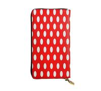 XDHFFJUCK Portefeuille élégant en cuir à pois pour homme avec pince à billets, porte-cartes, porte-billets, portefeuille de voyage, portefeuille électronique, poche de rangement pour cartes de crédit,