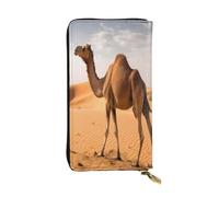 XDHFFJUCK Portefeuille élégant en cuir camel pour homme avec pince à billets, porte-cartes, porte-billets, portefeuille de voyage, portefeuille électronique, poche de rangement pour cartes de crédit,