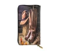XDHFFJUCK Portefeuille élégant en cuir de style ferme pour homme avec pince à billets et porte-cartes, porte-billets, portefeuille de voyage, portefeuille électronique, poche de rangement pour cartes