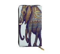 XDHFFJUCK Portefeuille élégant en cuir éléphant pour homme avec pince à billets, porte-cartes, porte-billets, portefeuille de voyage, porte-monnaie électronique, poche de rangement pour cartes de