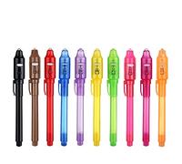XDISHYN stylo à encre invisible dernier stylo espion avec marqueur d'espion magique à lumière UV (10)