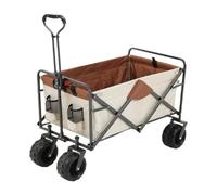 XDLEDMKIZ Chariot Pliant de Camping et de Plage pour Pique-Nique et Tente de Camping, Petit Chariot Portable à Tirer pour Les activités de Plein air