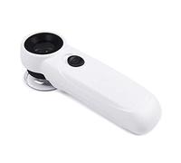 XDLEDMKIZ Loupes, loupes éducatives pour Loisirs, loupes d'éclairage portatives, détails Fins des Bijoux/modèles Miniatures/Artisanat de Bijoux, Verre Optique 30X, LED à économie d