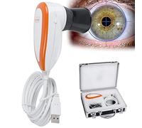 XDLYWUZIQ Analyseur De Caméra D'iridologie, Caméra D'analyse D'iris, Analyseur D'iris USB 5,0 MP Caméra D'iridologie, Caméra D'iridologie Oculaire, Objectif HD 30x Iris