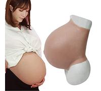 XDLYWUZIQ Faux Ventre De Femme Enceinte Bosse Réaliste Accessoires De Ventre De Bosse Costume Cosplay, Réaliste 3-10 Mois Silicone Artificiel Faux Ventre Costume,6-8months