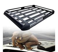 XDLYWUZIQ Galerie de Toit,Porte-Bagage de Toit, Panier de Toit pour Voiture Barre de Toit Universelle Porte Bagage Voiture aux Voitures, camionnettes, SUV,Black-160X100cm