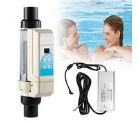 XDLYWUZIQ Générateurs De Chlore Au Sel d'eau Salée De Piscine, Chlorateur De Sel, 8/16/12/20g/h Générateur De Chlore Spa électrolyseur Chlorateur De Sel De Piscine 100-240v pour Piscine De Spas,16g/h