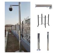 XDLYWUZIQ Support De Surveillance Segmenté pour Caméras De Sécurité Extérieures. Support De Caméra De Surveillance Tous Temps, Poteau Extra-Long De 2 à 6 M pour Caméra De Sécurité B-9.8ft/3cm