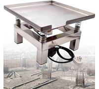 XDLYWUZIQ Table Vibrante en Béton Banc D'essai De Vibration Bloc D'essai Plate-Forme De Vibration Mini Table De Vibration en Acier Inoxydable, Vibrato à Plaque Plate en Béton 3000 TR/Min,35 * 35cm