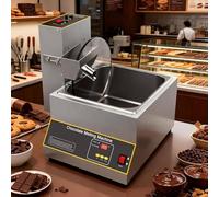 XDLYWUZIQ Températureuse à Chocolat, Machine à Fondre Le Chocolat électrique, Mélangeur-Mélangeur en Acier Inoxydable pour Enrobage De Chocolat, Cuve De Fusion avec Mélangeur 12kgmeltingtankwithmixer