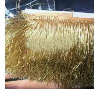 XDMING 15 cm de Largeur. Accessoires pour Robe de mariée et de soirée, Franges tubulaires Grises et Bleues, Bordure en Dentelle, décoration perlée.