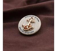 XDMING Boutons décoratifs pour vêtements, 10 pièces, 20mm, Design Ancre rétro Marine, Boutons de vêtements à la Mode, Veste, Manteau en Laine, Boutons de Couture