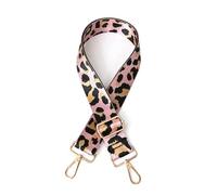 XDMING Bretelles réglables avec Mousqueton pour Sac à Langer Largeur 4 cm Sangle de Sac Large Imprimé léopard 75-125 cm pour Hommes et Femmes