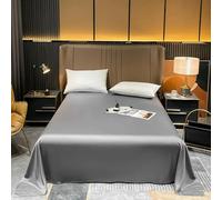 XDMING Drap de lit en Soie de mûrier Naturelle Drap de lit en Soie Solide Drap de lit Extra Large Drap de lit Textile