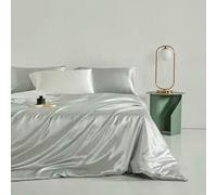 XDMING Housse de Couette en Soie de mûrier 22 mm, Couleur Unie, literie en Soie