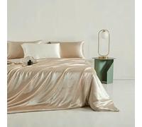 XDMING Housse de Couette en Soie de mûrier 22 mm, Couleur Unie, literie en Soie