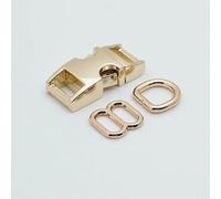 XDMING Lot de 10 Sangles en métal (Boucle + Boucle de réglage + Anneau en D) pour Sac à Dos, Collier pour Chien et Chat, 10 mm, Accessoire, 8 Couleurs