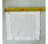 XDMING Lot de 12 Serviettes de Table en Coton et Lin pour Mariage, dîner, Restaurant, Maison