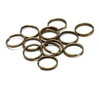 XDMING Lot de 200 Anneaux de jonction Ouverts de 5, 6, 7, 8, 10, 12, 14 mm, Doubles Boucles, Couleur Or, connecteurs pour la Fabrication de Bijoux