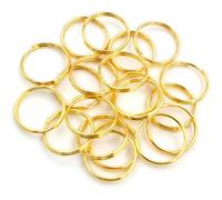 XDMING Lot de 50 Anneaux de jonction Ouverts de 20 mm, Doubles Boucles, Couleur Or et Argent, connecteurs pour la Fabrication de Bijoux, Fournitures de Bricolage