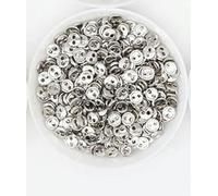 XDMING Mini Boutons métalliques 3-8mm pour 1 poupée, vêtements Faits à la Main, Boucles Rondes, 2 Trous, Boutons de Scrapbooking, Accessoires de Couture, 100 pièces
