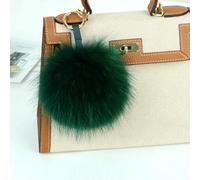 XDMING Porte-clés Pompon en Fourrure véritable de 15 cm, créatif, Pendentif, Cadeau, vêtements, Chapeaux, Accessoires, Sacs
