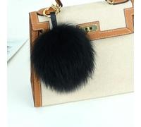 XDMING Porte-clés Pompon en Fourrure véritable de 15 cm, créatif, Pendentif, Cadeau, vêtements, Chapeaux, Accessoires, Sacs