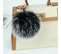 XDMING Porte-clés Pompon en Fourrure véritable de 15 cm, créatif, Pendentif, Cadeau, vêtements, Chapeaux, Accessoires, Sacs