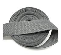 XDMING Sangle Grise en Nylon pour Sacs à Dos, 15mm, 20mm, 25mm, 30mm, 38mm de Large, 5yards de Large, Artisanat de cerclage