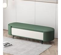 XDOPIRRS Banc de Rangement Bout de Lit, Pouf de Rangement en Tissu Épais Imperméable avec Cadre en Bois Massif, Salon et Entrée, Banc à Chaussures Rembourré avec Grand Coffre(E,180cm/70.8in)