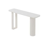 XDOPIRRS Console décorative, Table de Bar Murale d'entrée, Table de canapé de Salon, Table de Couloir décorative, Table Console rectangulaire en Pierre avec Pieds en métal géométriques(C,59in/150cm)