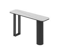 XDOPIRRS Console décorative, Table de Bar Murale d'entrée, Table de canapé de Salon, Table de Couloir décorative, Table Console rectangulaire en Pierre avec Pieds en métal géométriques(F,31.5in/80cm)