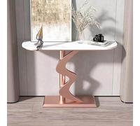 XDOPIRRS Table de canapé Industrielle derrière Le canapé,Table Console Moderne avec Pieds géométriques en métal,Table d'entrée Rustique pour Couloir(D,47.2 * 11.8 * 31.5in/120 * 30 * 80cm)