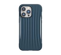 Coque pour iPhone 14 Pro Clutch Shockproof 3M avec motif rayures Bleu