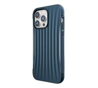Coque pour iPhone 14 Pro Max Clutch Shockproof 3M avec motif rayures Bleu
