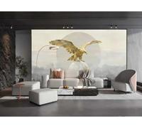 XDOUBAO Papier Peint Moderne Minimaliste Jinpeng Déploie Ses Ailes Art Paysage Peinture TV Canapé Fond Mur Papier Peint Salon Restaurant Café Mural,3D,150x105cm