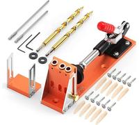 XDOVET Pocket Hole Jig Kit, gabarit de vis de poche tout métal professionnel et mis à jour