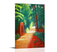 XDRALAX David Hockney Poster paysage peinture décorative sur toile pour salon, chambre à coucher, art mural, impression d'image moderne, décoration de salle familiale, 40 x 60 cm