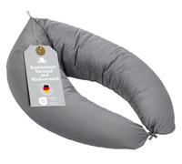 XDREAM Coussin d'allaitement XXL avec housse en microfibre souple - Coussin de positionnement lavable et coussin de positionnement latéral avec liens à nouer - Certifié Öko-Tex - 190 x 40 cm