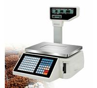 XDRGOOIUY Balance d'impression D'étiquettes De Prix Numérique Électronique, Caisse Enregistreuse À Code-Barres pour Supermarché, Dépanneur, pour Magasins De Fruits