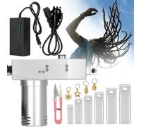 XDRGOOIUY Machine à Dreadlocks, Machine à Tisser Portable pour chignons, pour Cheveux Humains Longs et Cheveux synthétiques, Plus sûre et Plus Facile avec 6 têtes de Tube