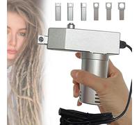 XDRGOOIUY Machine à Dreadlocks - Machine de Mise à Niveau avec 6 têtes, Outil de tressage au Crochet portatif pour Extensions de Cheveux DIY Rapides