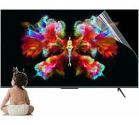XDRGOOIUY Protection d'écran pour téléviseur 43-75 pouces, filtre anti-lumière bleue pour la protection des yeux, film protecteur anti-rayures en PET pour écrans LCD, LED, OLED 4K et HDTV.