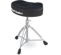 XDrum BeatSeat Tabouret de Batterie - Assise en forme de selle - Revêtement en velours synthétique noir - Réglage en hauteur par vis de 49 à 65 cm