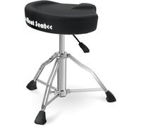 XDrum BeatSeat Tabouret De Batterie - Tabouret Pneumatique - Assise en Forme De Selle - Revêtement en Similicuir Noir - Réglage en Hauteur De 45 À 60 Cm