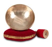 XDrum Bol Thérapeutique Ton C Petit Ensemble Complet - accordé en Ton C - pour Chakra Racine (Muladhara) - env. 26 cm Ø - env. 2200 g - alliage de bronze fait main - avec coussin & maillet