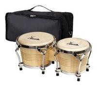 XDrum Bongo Pro Nature SET incl. housse pour bongo